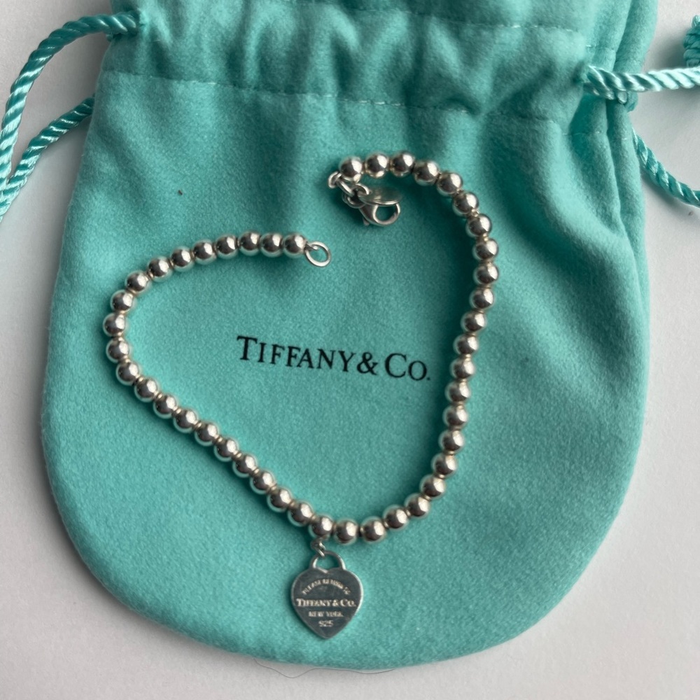 Tiffany & Co. Bead Bracelet in Silver, Tiffany Blue